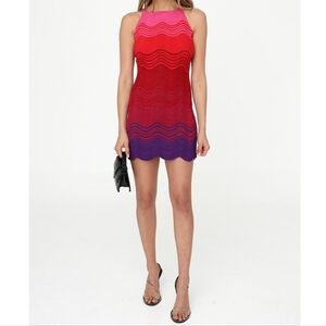 Torn by Ronny Kobo Hope Dress in Red Multi